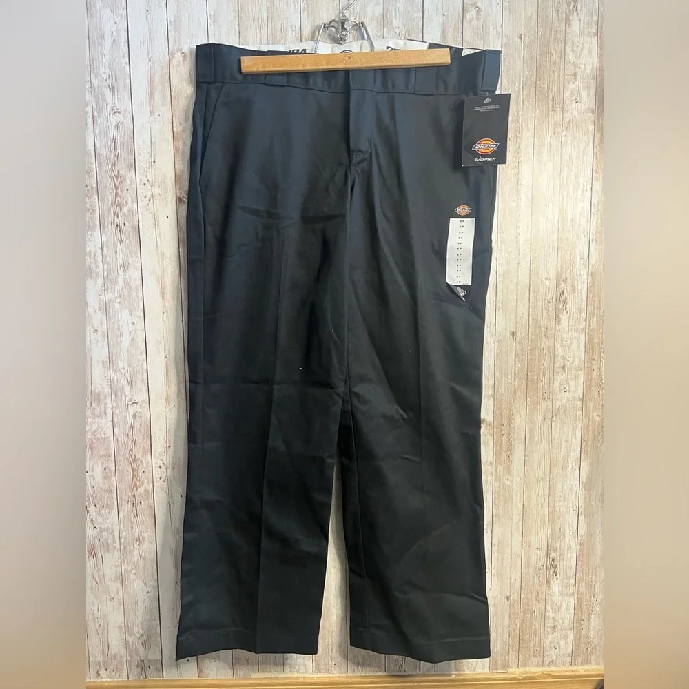 Dickies Black 774 Women's Low Rise Work Straight Leg Pants
